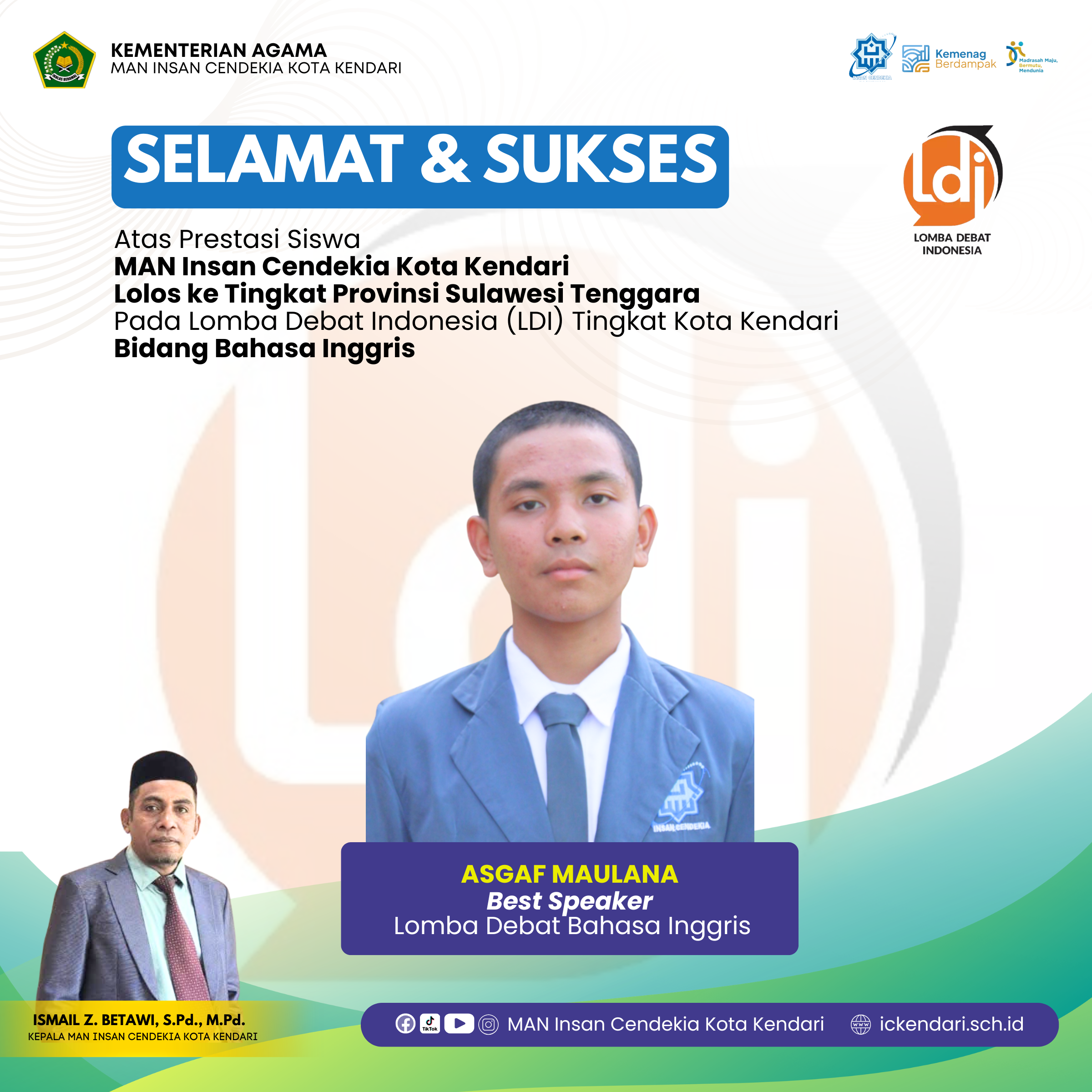 Best Speaker Lomba Debat Bahasa Inggris